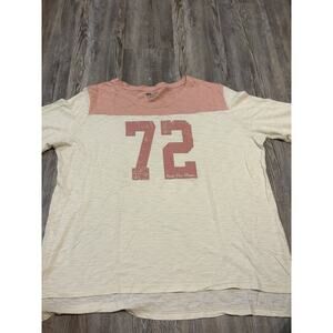Bass Pro Shops Women XL Pink Cream 72 Graphic Tee Slub Knit Casual Outdoors3